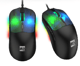 R8 G212 6D Wired Gaming Mouse RGB Lighting, 800-1200-2400-3200-4800-7200 DPI 2