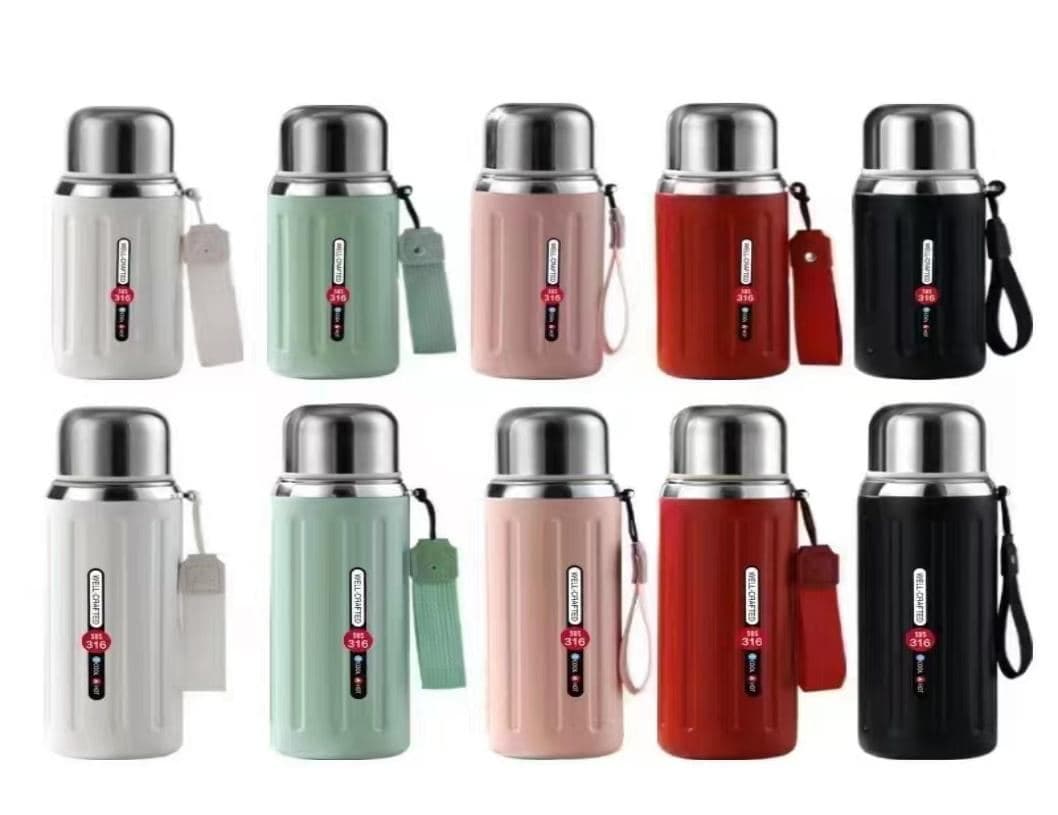 Fruit Stainless Steel Vacuum Flask, with Two-Way Lid, 1000 ml, Ref. F178