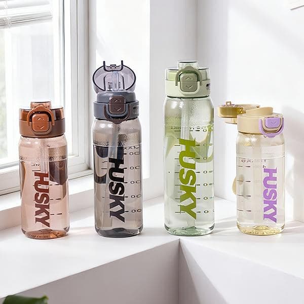 Plastic Water Bottle, 800 ml, PC+PP, Ref. WB60180