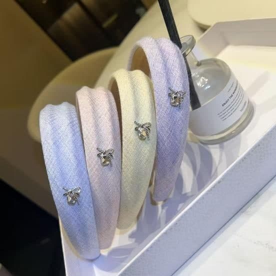 Padded Crystal Headband, Pastel Lilac