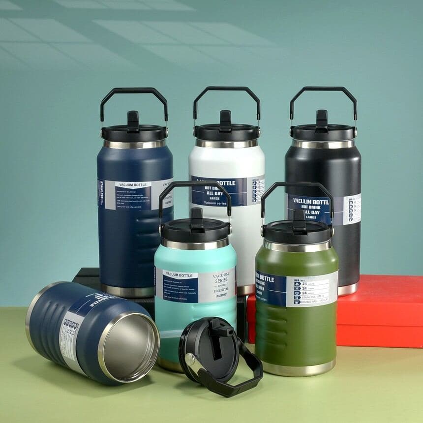 Diwangxin 5221 Vacuum Bottle with Single Drink Lid and Handle 2