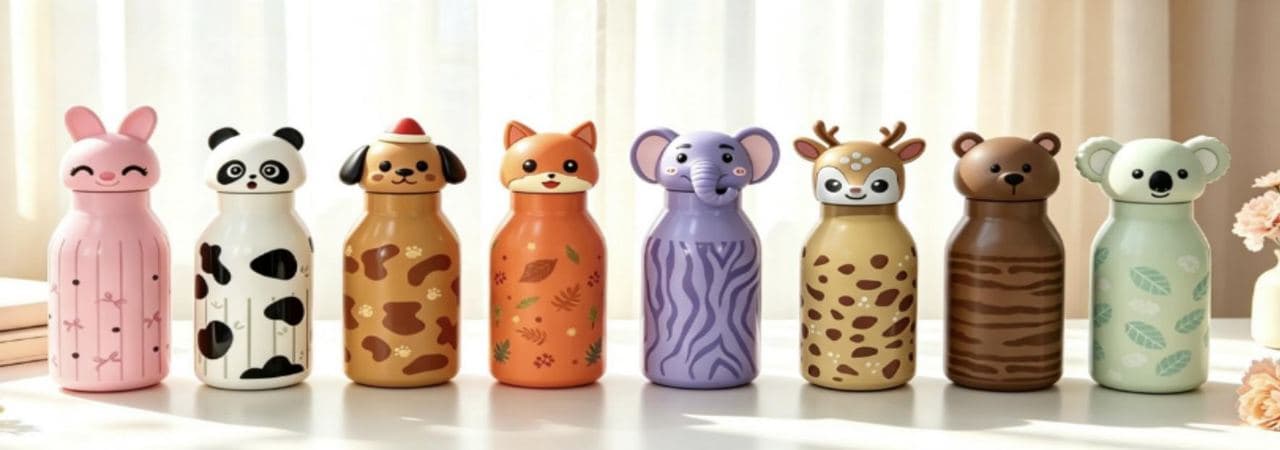 Animal-Shaped Stainless Steel Vacuum Flask, Ref. A008