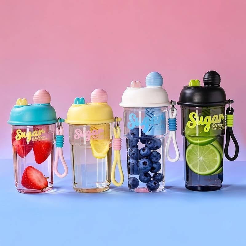 Plastic Water Bottle, 830 ml, PC+PP, Ref. WB60044