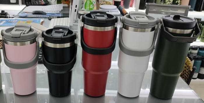 Diwangxin DWX-5194-2 Handled Tumbler with Grey Lid, 900ml 2