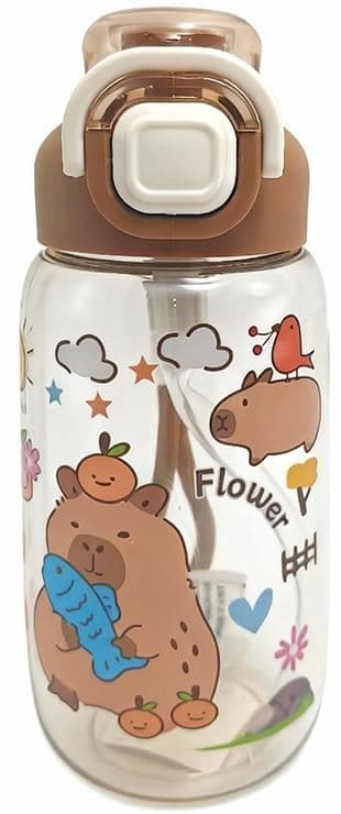 Plastic Water Bottle, 340 ml, PC+PP, Ref. WB60599