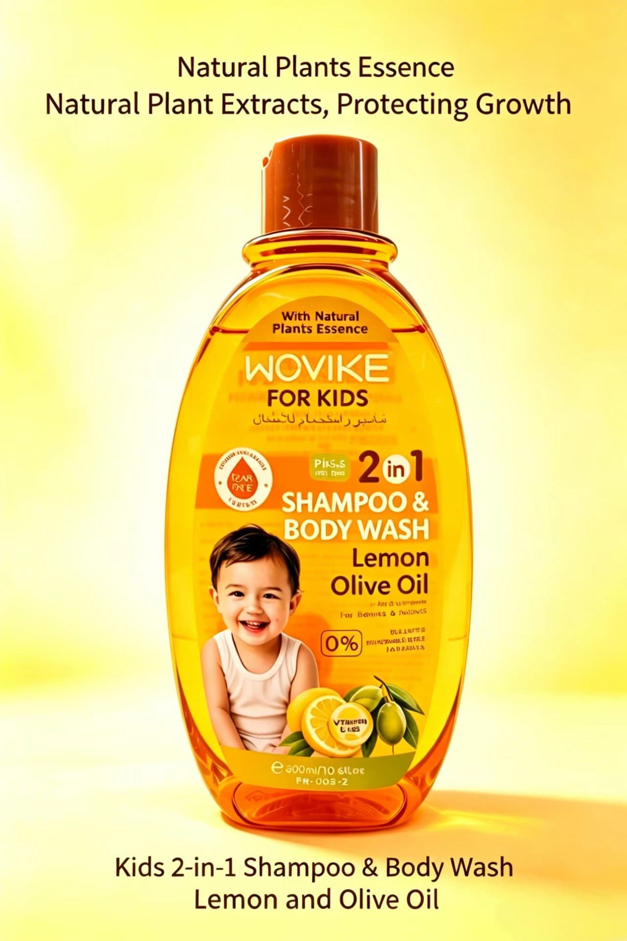 WOVIKE FR003-1 Lemon+Olive Baby Wash, 300ml