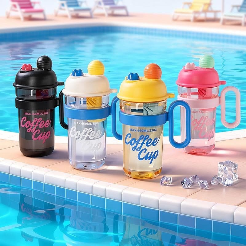Plastic Water Bottle, 850 ml, PC+PP, Ref. WB60038