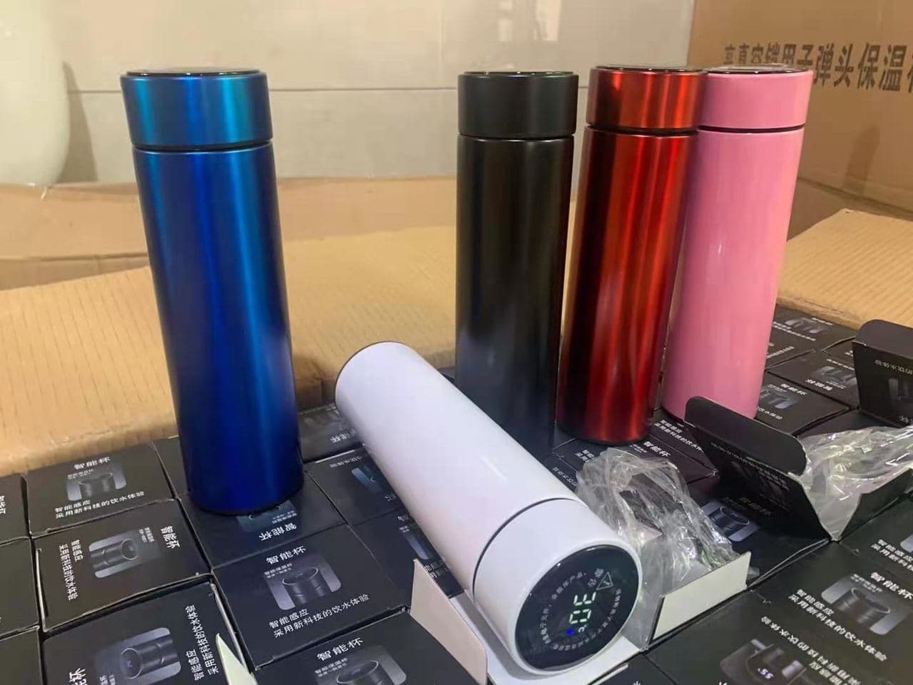 Diwangxin Temperature Display Vacuum Bottle, 500ml