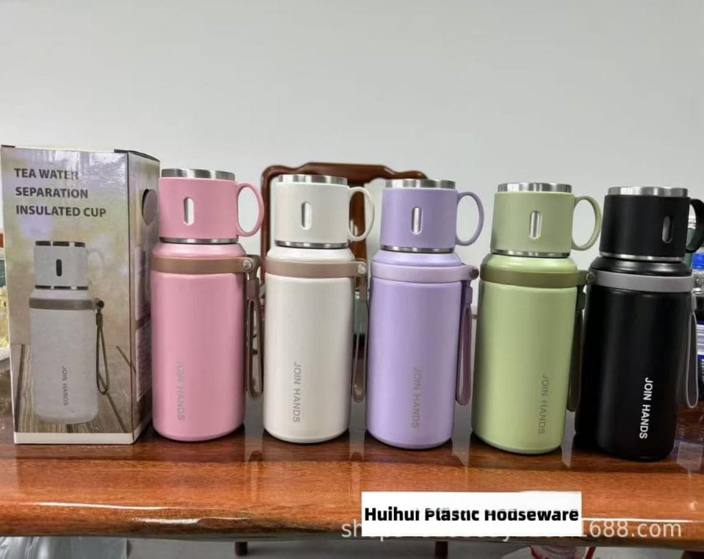 Stainless Steel Vacuum Flask, with Carry Handle, 400 ml, Ref. F204
