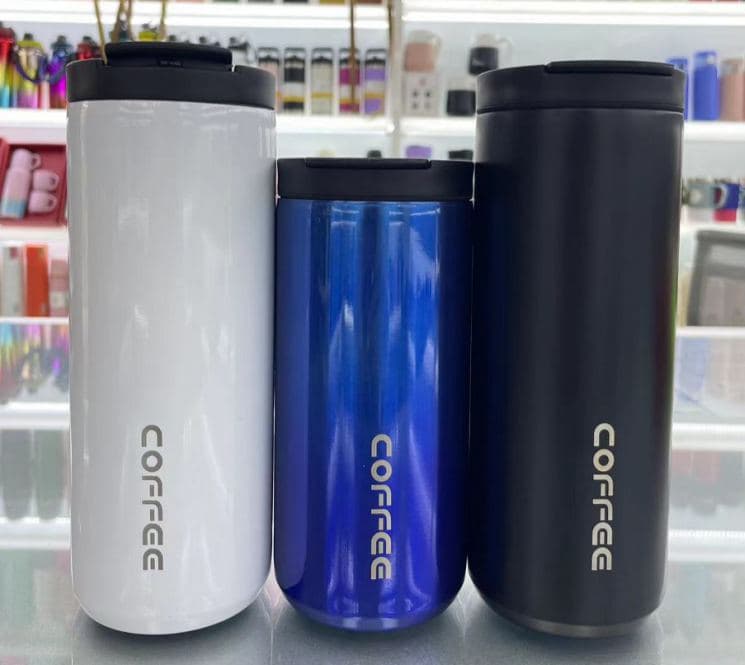 Diwangxin 0126 Slim Coffee Tumbler with Flip Lid