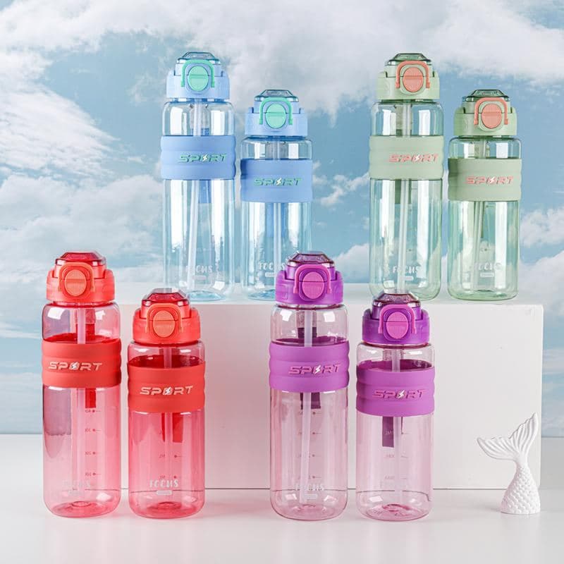 Plastic Water Bottle, 700 ml, PC+PP, 7.39 x 25 cm, Ref. WB60348