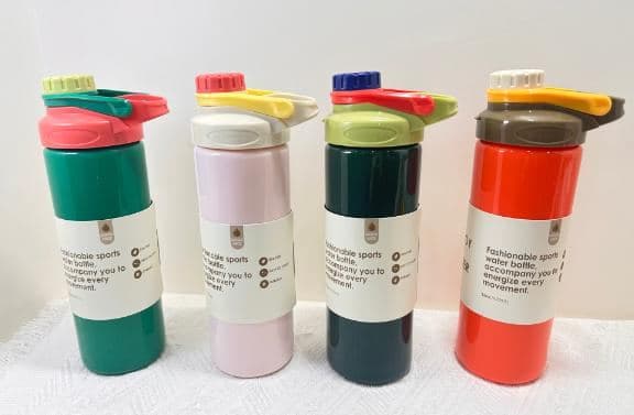 Plastic Water Bottle, 580 ml, PC+PP, 6 x 18.5 cm, Ref. WB61120 2