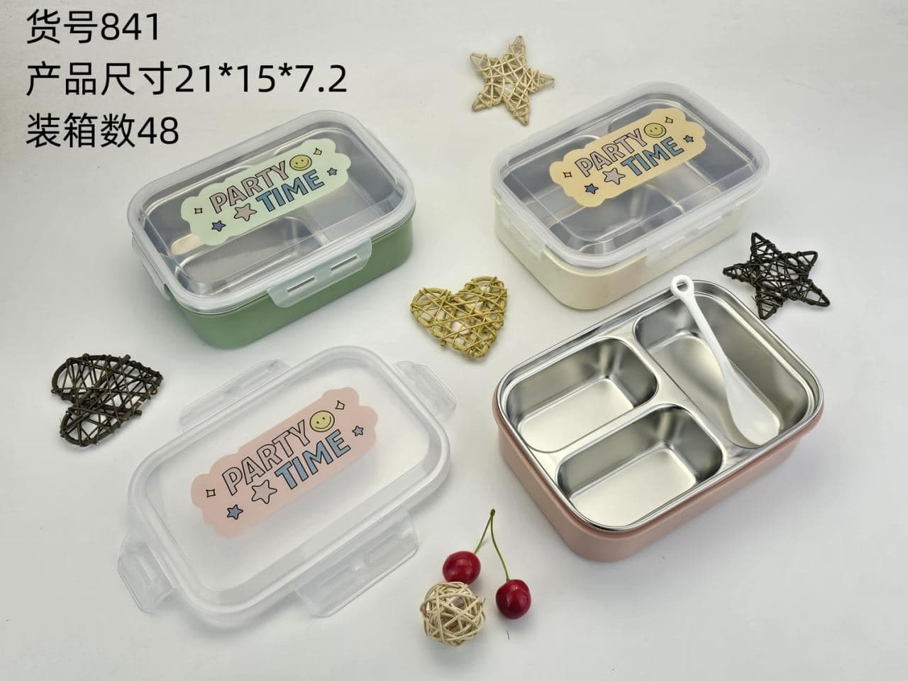 PP Plastic Lunch Box, 1100 ml, carton 64 x 46.5 x 66 cm