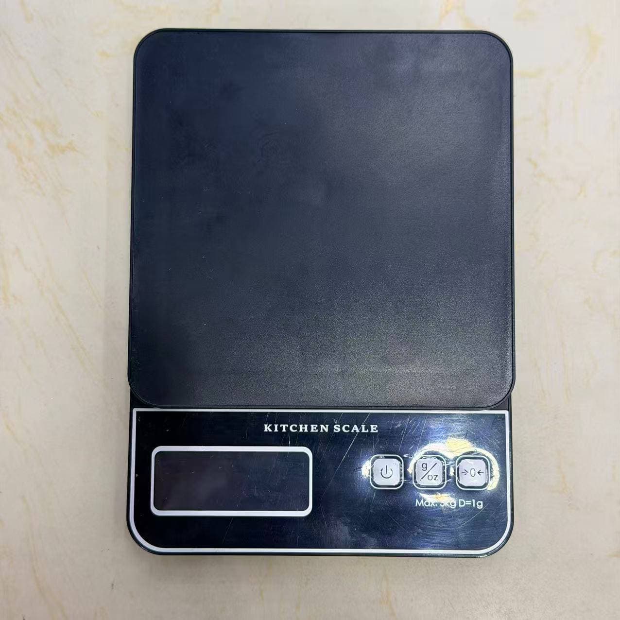 All-Black Kitchen Scale, 5kg/1g