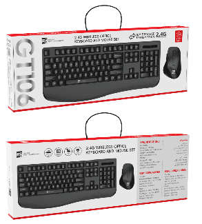 R8 GT106 Wireless Keyboard and Mouse Combo with Wrist Rest English & Arabic layout 2