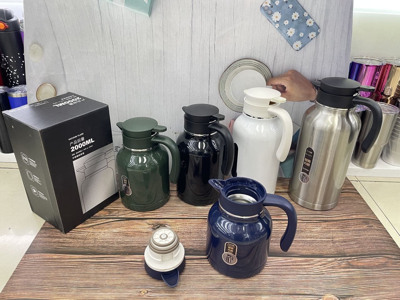 Diwangxin 9020 Table Coffee Pot with Lever Lid and Gift Box