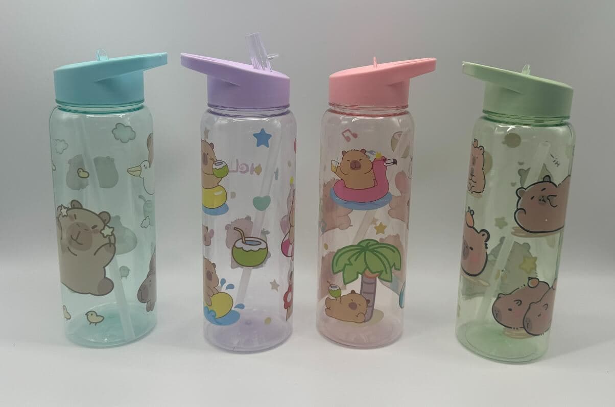 Plastic Water Bottle, 770 ml, PET, 23.5 x 7.5 cm, Ref. WB61038