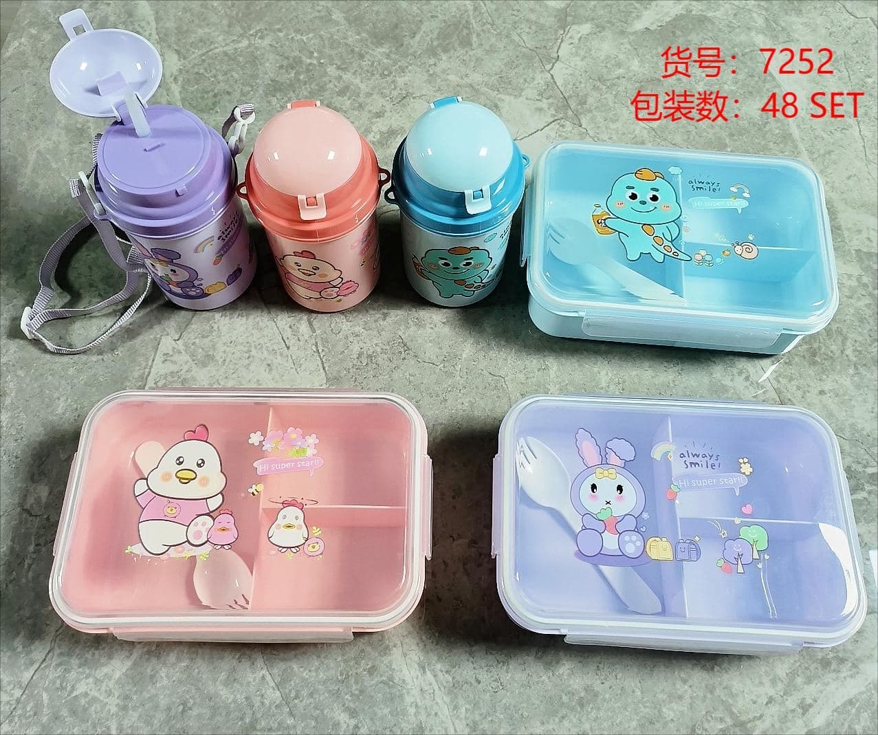 PP Plastic Lunch Box, 24.5 x 18 x 6 cm 2