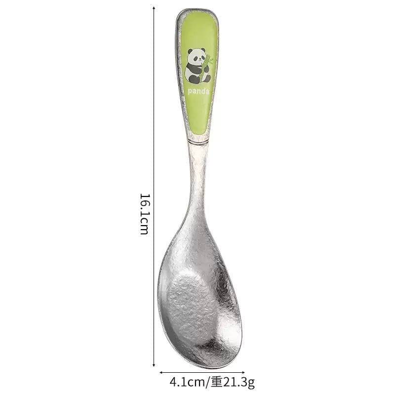 Pure Titanium Panda Spoon — Wear-Resistant, Non-Slip, Ultra-Light 3