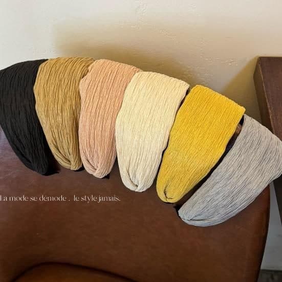 Ribbed Wide Headband, Six Colours