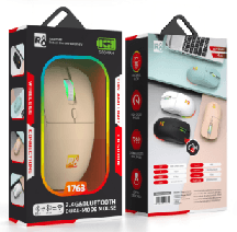 R8 1763 6D 2.4G & Bluetooth Rechargeable Mouse, 1200-2400-3200 DPI, 6 Buttons 2