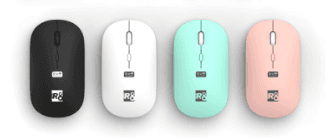 R8 1721 4D Wireless 2.4G & Bluetooth Mouse, 1200-1600-2400 DPI 2