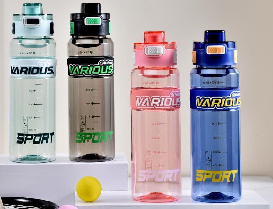 Plastic Water Bottle, 700 ml, PC+PP, 7.8 x 21.7 cm, Ref. WB60290
