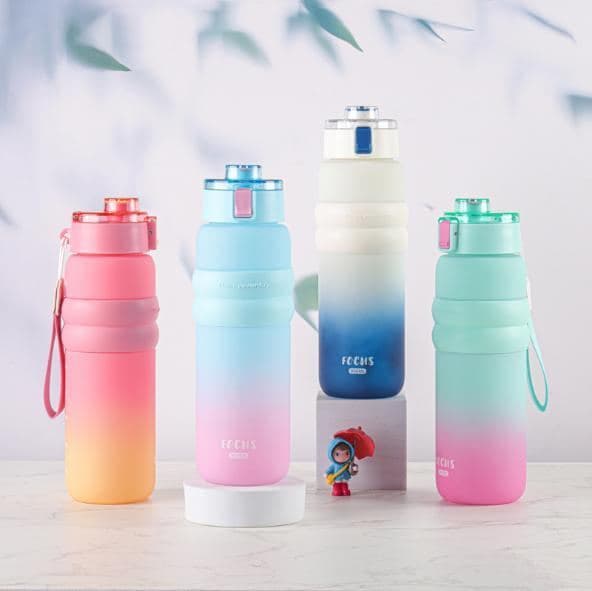 Plastic Water Bottle, 1000 ml, PC+PP, 7.5 x 25 cm, Ref. WB60358