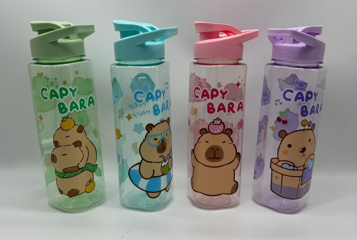 Plastic Water Bottle, 900 ml, PC+PP, 7.3 x 26 cm, Ref. WB61116