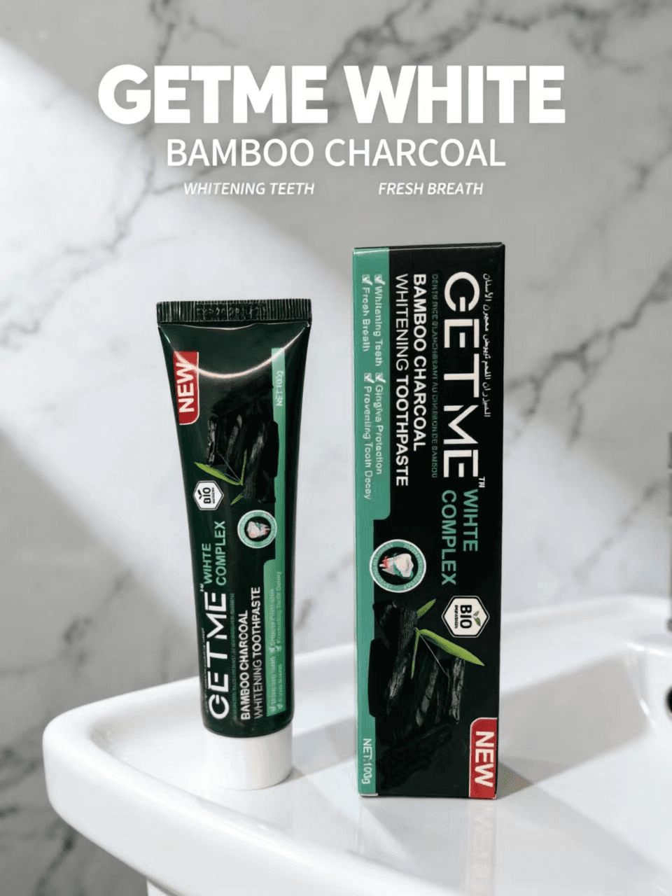 GETME FR001 Charcoal Toothpaste, 100g