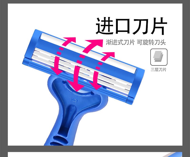 Men's Disposable Manual Razors, 4-Pack 4