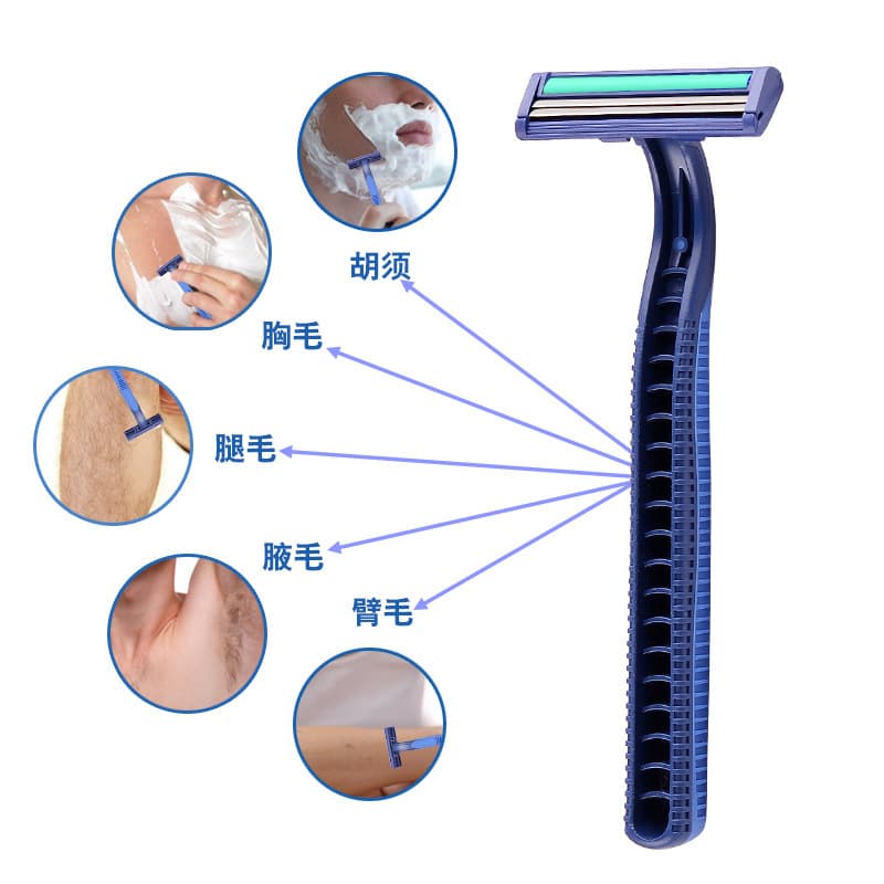 Disposable Twin-Blade Stainless Steel Razor 2