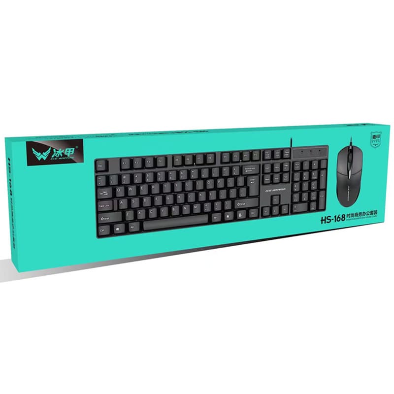 Bingjia HS-168 Wired Keyboard & Mouse Combo | Wholesale, 20pcs/Carton 4