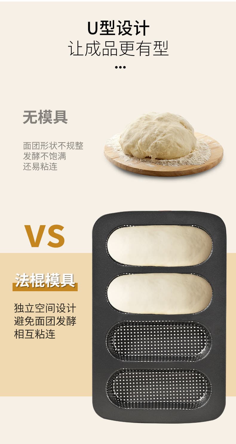 4-in-1 Perforated Non-Stick Bun Mould for Burger, Pineapple & European Bread 6