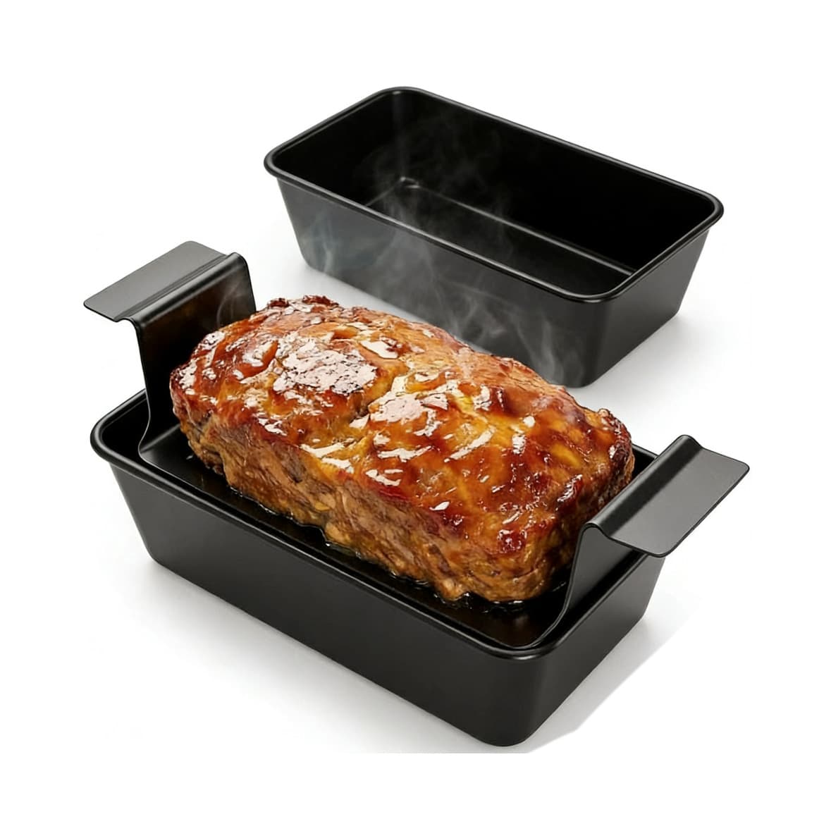 Non-Stick Toast & Loaf Tin with Side Handles, Black 4