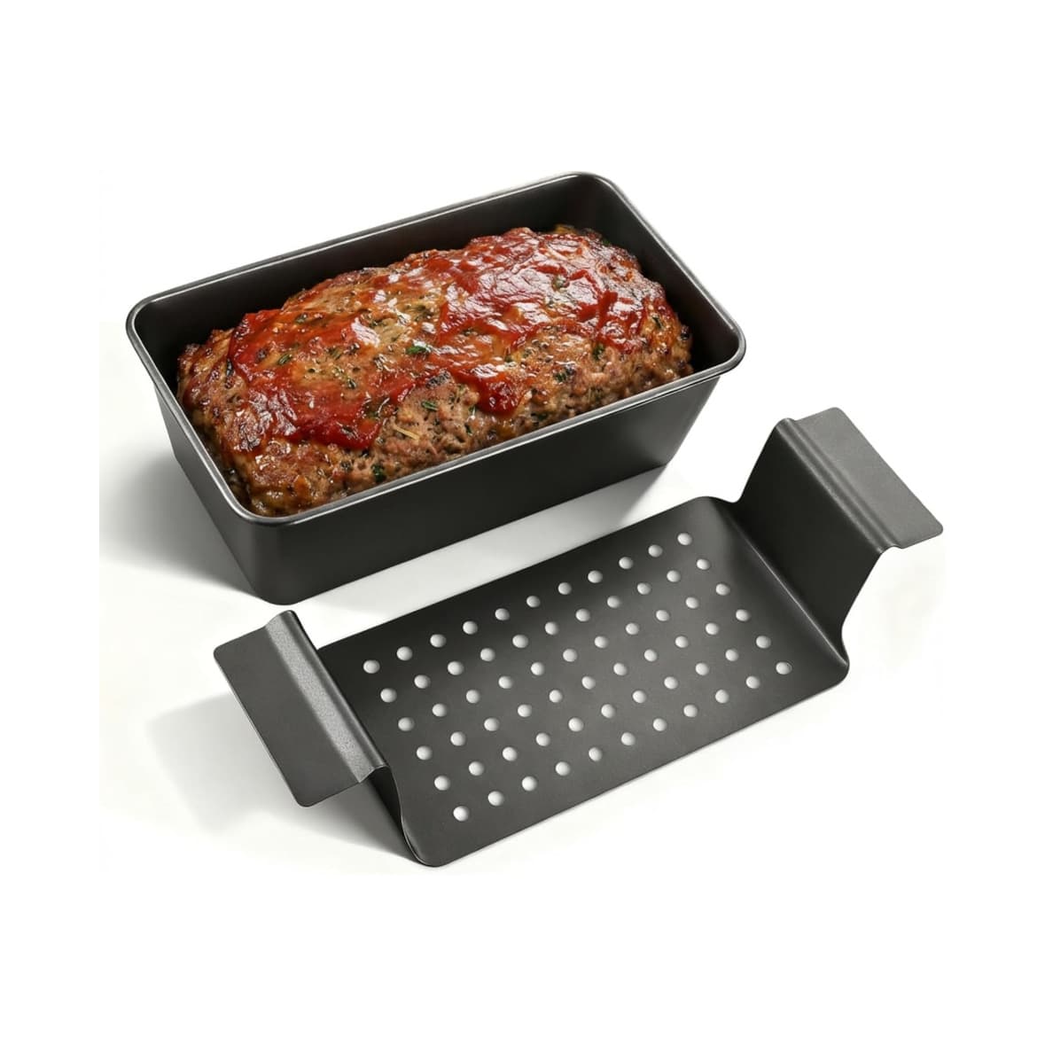 Non-Stick Toast & Loaf Tin with Side Handles, Black 3
