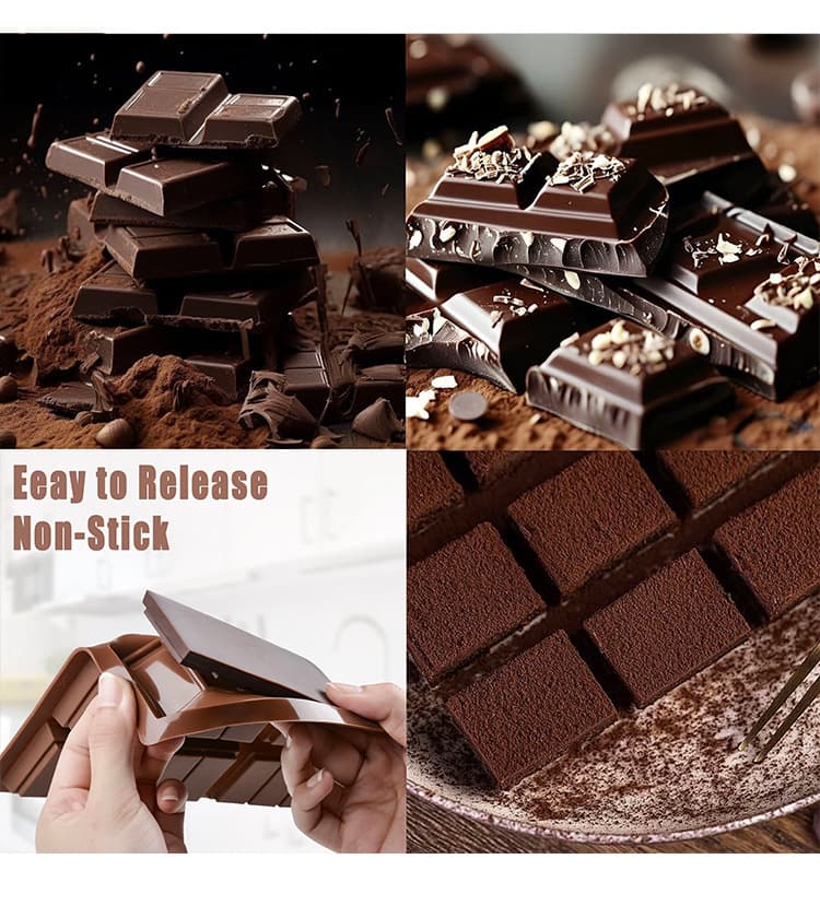 Dubai Chocolate Silicone Mould, Multiple Designs, Easy-Release 6