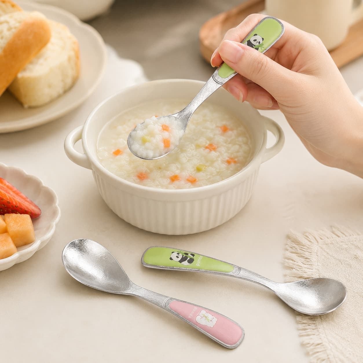 Pure Titanium Panda Spoon — Wear-Resistant, Non-Slip, Ultra-Light 2