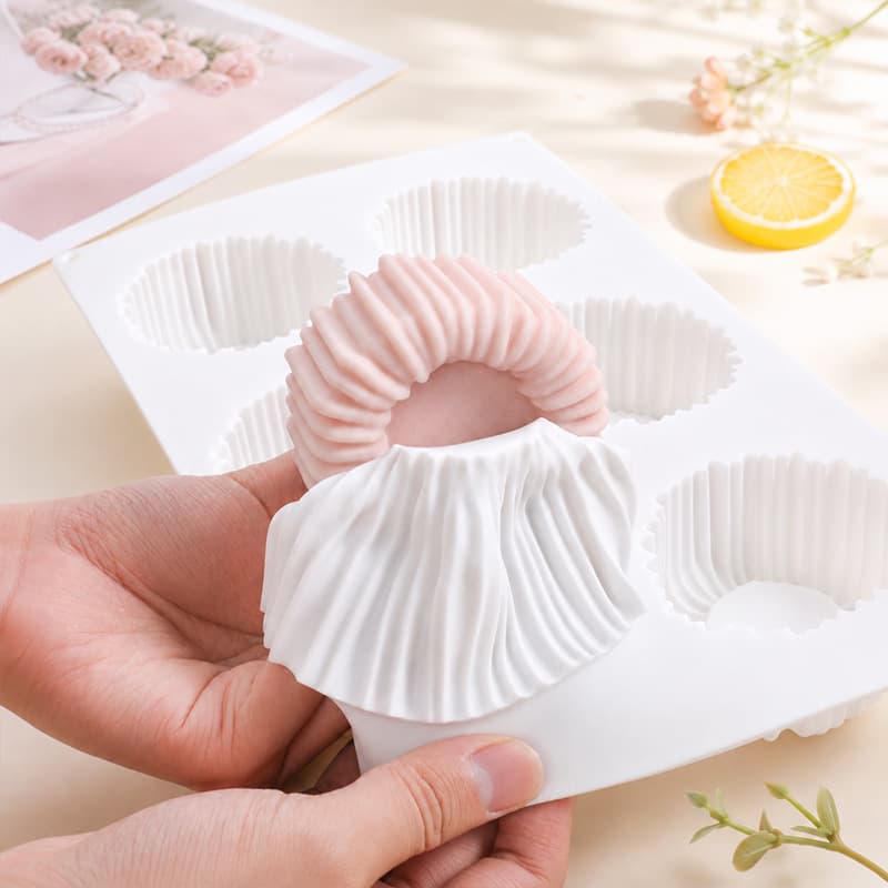 6-Piece Food-Grade Silicone French Dessert & Mousse Cake Mould Set 2