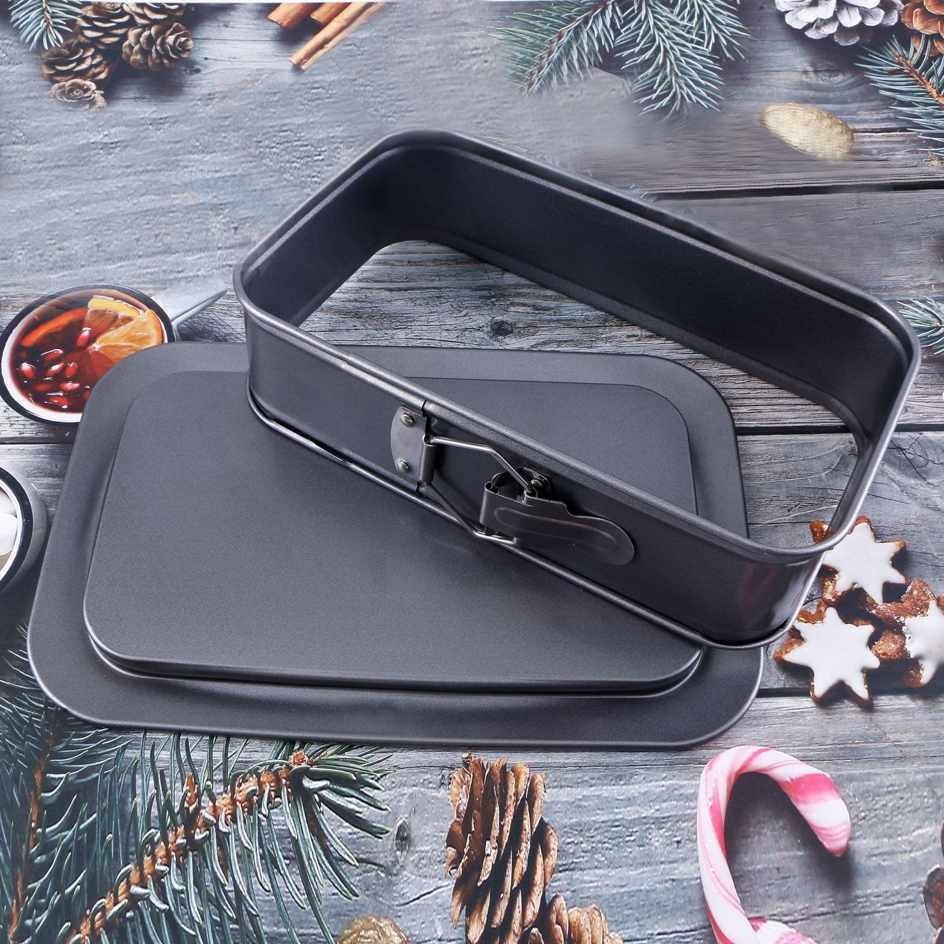 Rectangular Carbon Steel Non-Stick Baking Tray, Easy-Release 2