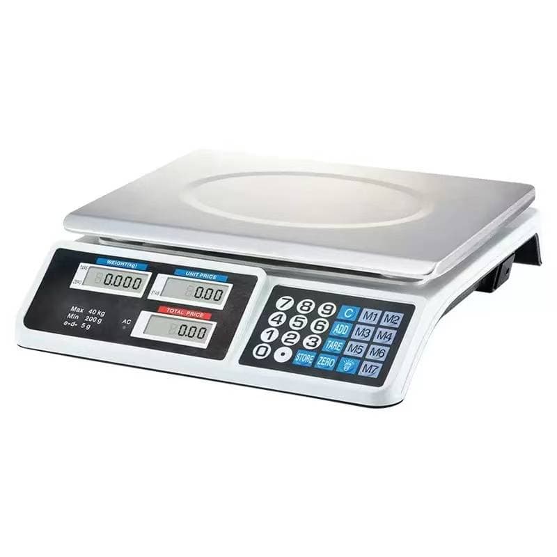 Digital Price Computing Scale 809, Stainless Platform, 40kg/5g