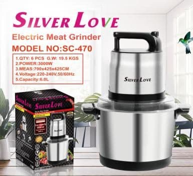 Meat Grinder SC-470, 6.0L, 3000W