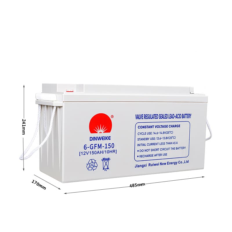 Ruiwei 12V150AH Sealed Lead-Acid Battery, 12V 57Ah, 28.4kg