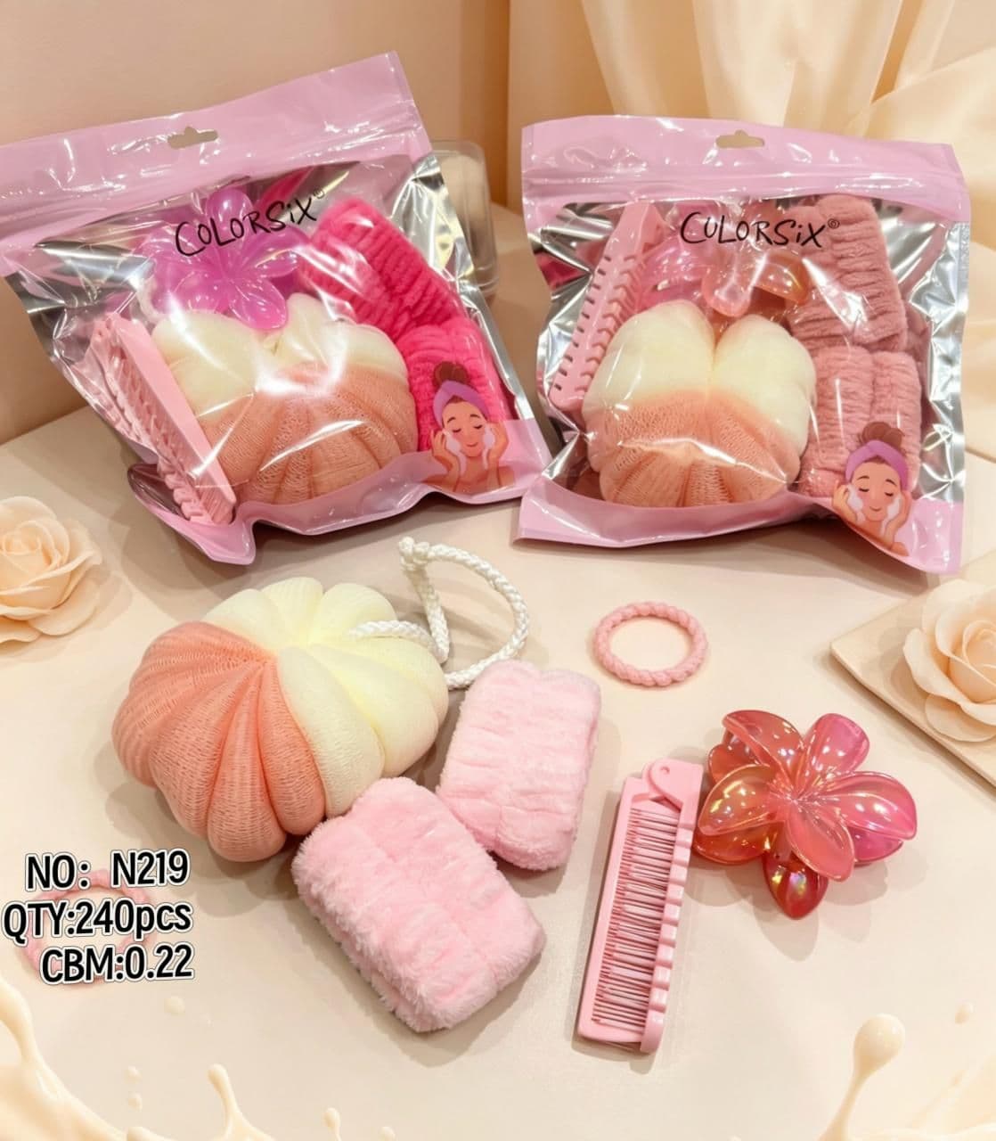 Spa Headband and Skincare Accessory Set N219