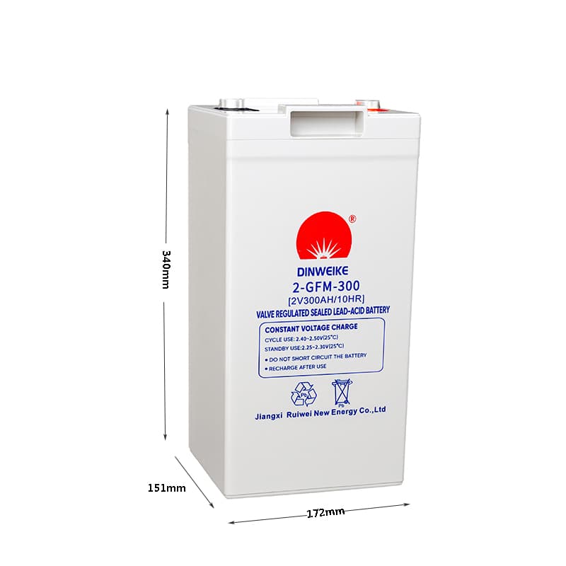 Ruiwei 2V300AH Sealed Lead-Acid Battery, 2V 319Ah, 17.1kg