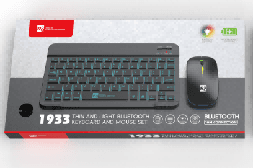 R8 1933 Bluetooth Rechargeable Wireless Keyboard and Mouse Combo with Rianbow Lighting English &...