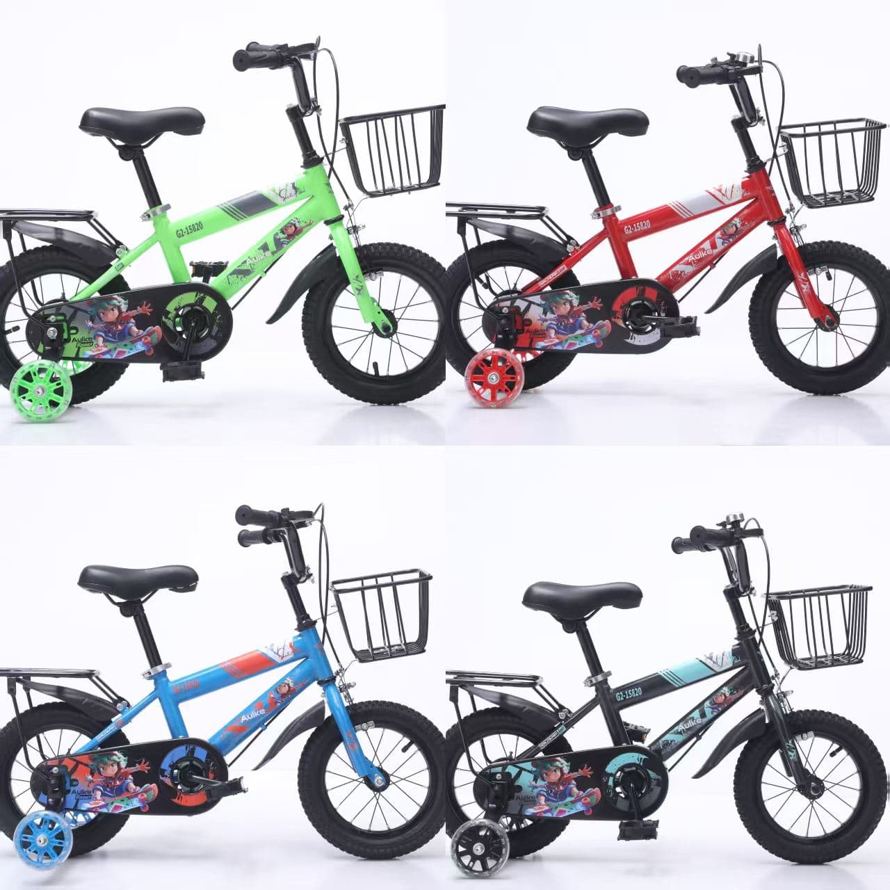 A160 Kids Bike with Rear Rack and Wire Basket