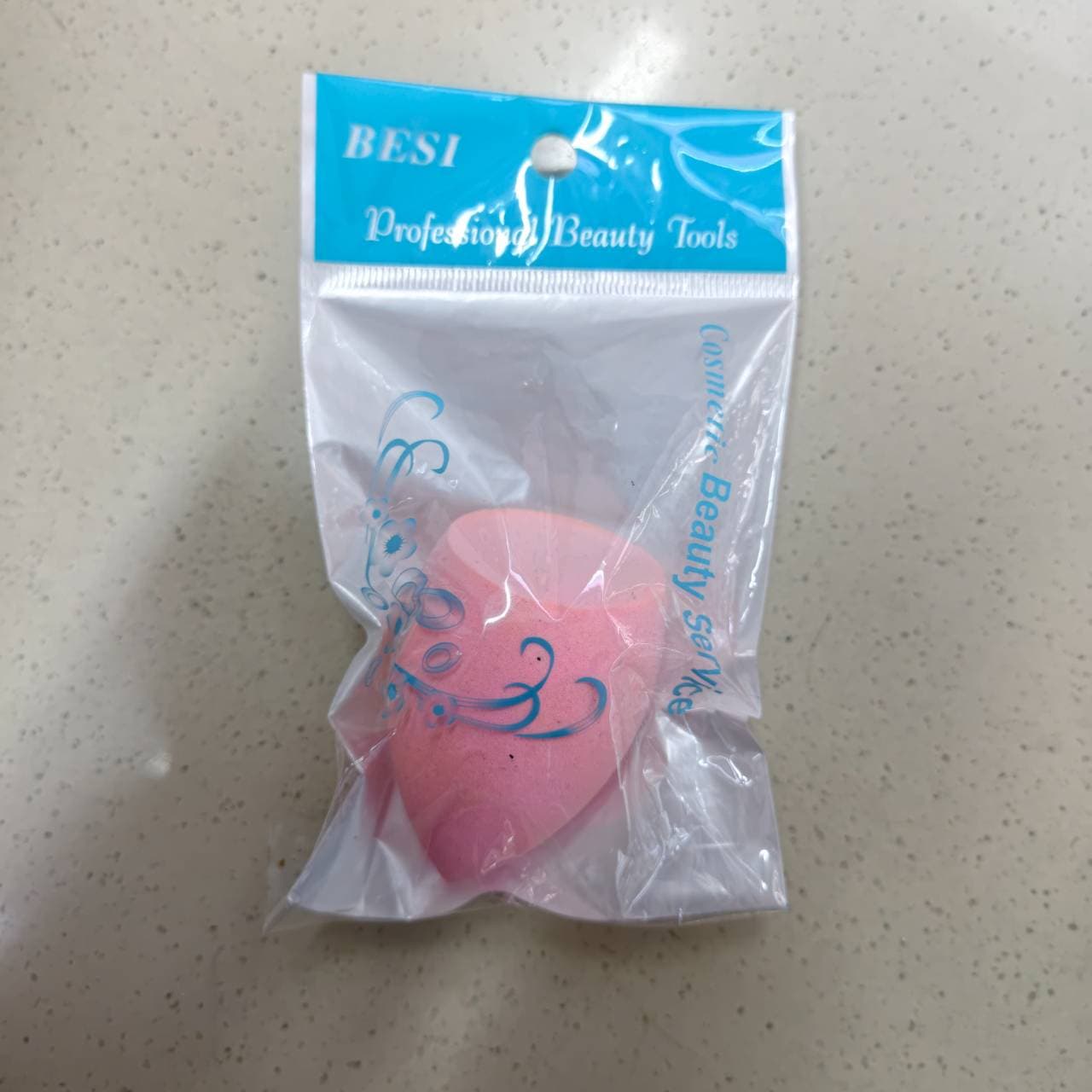 BESI Teardrop Makeup Sponge, Single, Hanging Sachet