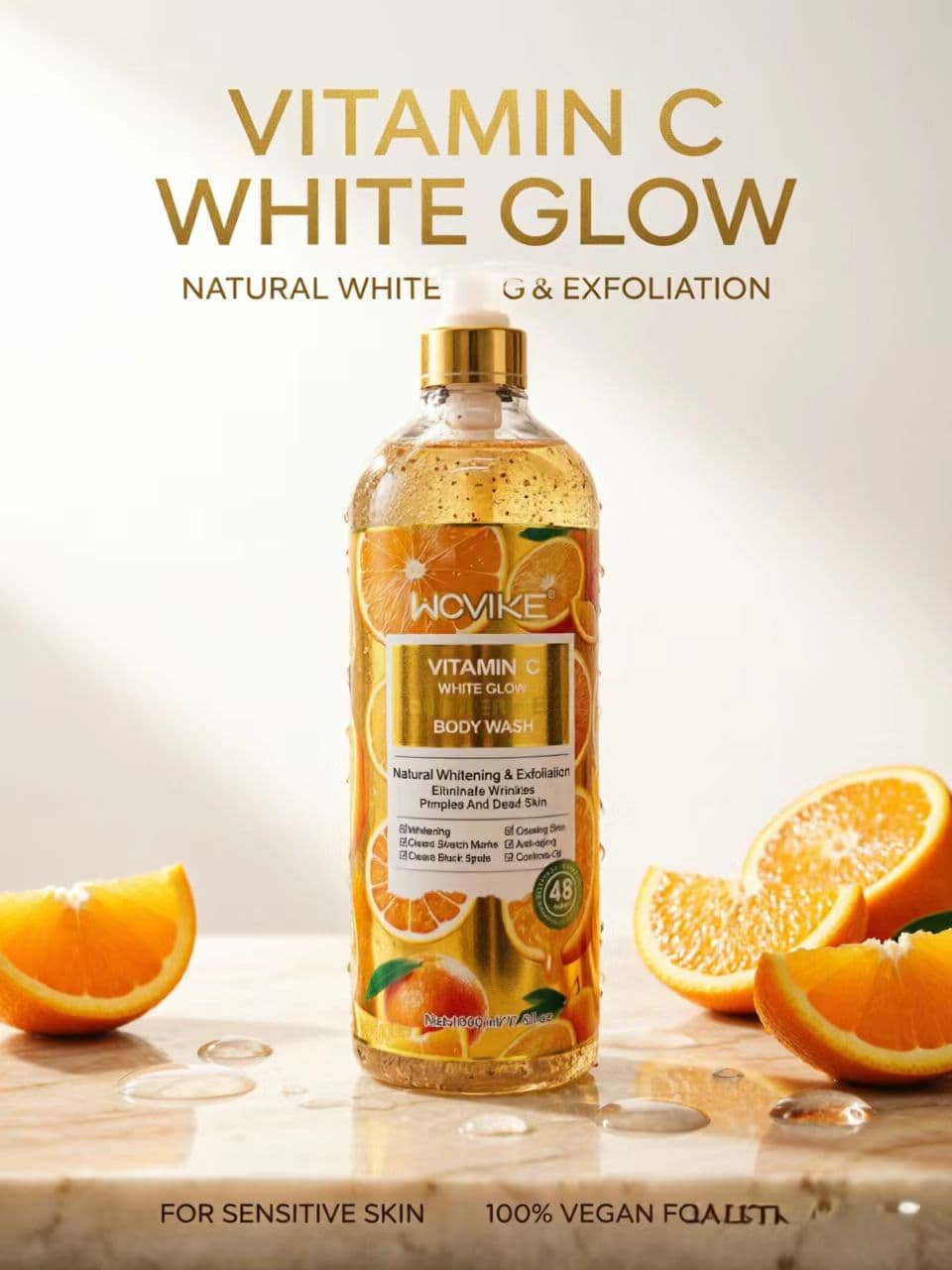 WOVIKE FR-045-1 Vitamin C Body Wash, 1000ml