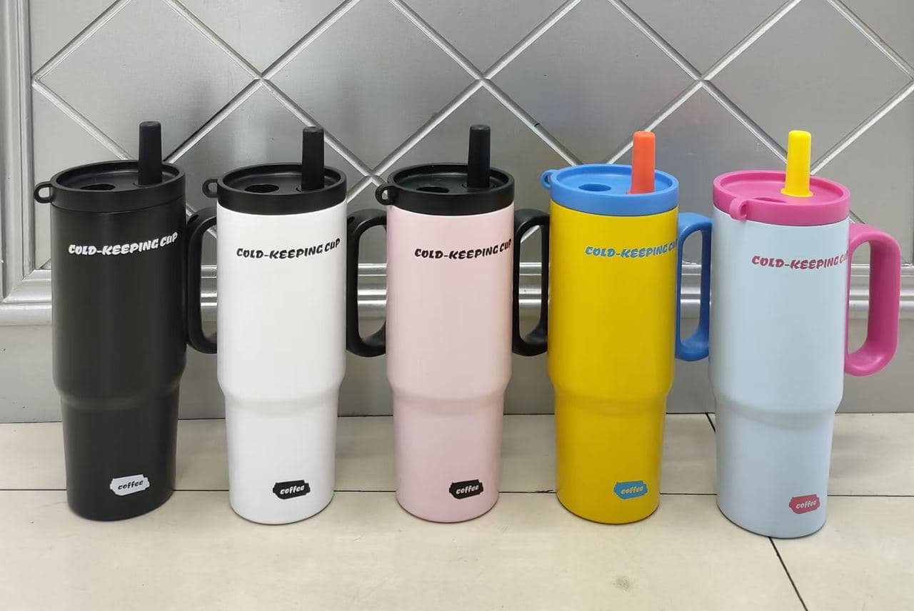 Diwangxin Cold Keeping Car Tumbler with Handle, 750ml